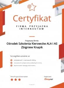 Certyfikat FPI